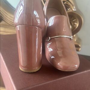 Lewit Women's Pink Patent Amara Leather Loafers
